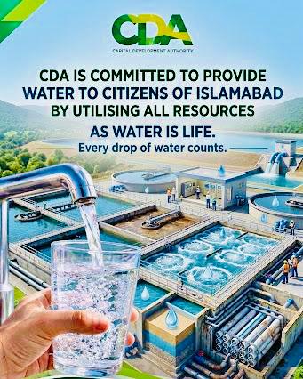 CDA committed to provide Water Supply to Citizens by utilising all resources